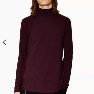 Topman Oxblood Long Sleeve Roll Neck